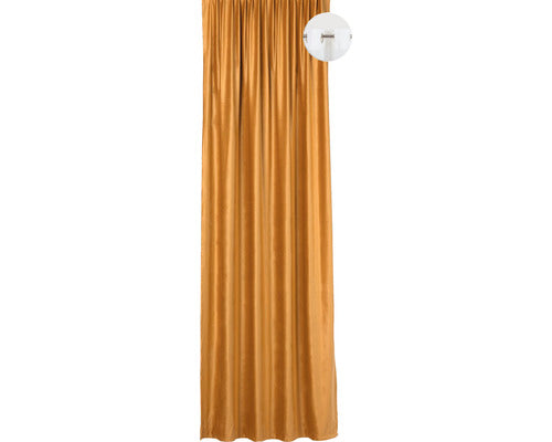 Draperie Cu Inele Castellano Uni Galben Mustar 140x245 Cm