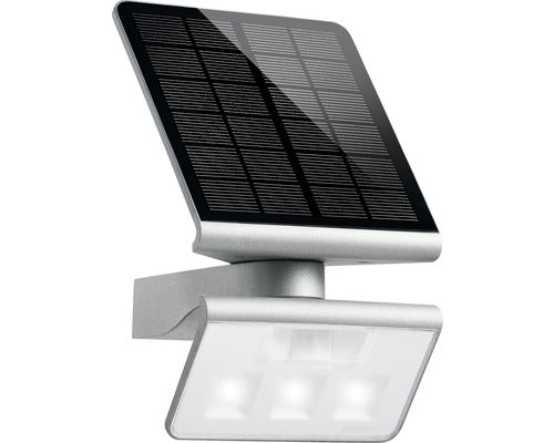 Proiector Solar Cu Led Steinel Xsolar 150 Lumeni 3000k, Senzor De Miscare, Plastic Argintiu