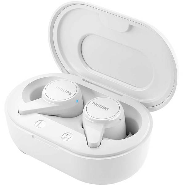 Casti Audio In-Ear True Wireless Philips TAT1207WT/00, Bluetooth, Alb