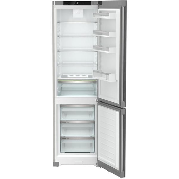 Combina frigorifica Liebherr CNsfd 5703, 371 l, No Frost, EasyFresh, DuoCooling, Interior Fit, Clasa D, H 201.5 cm, Inox