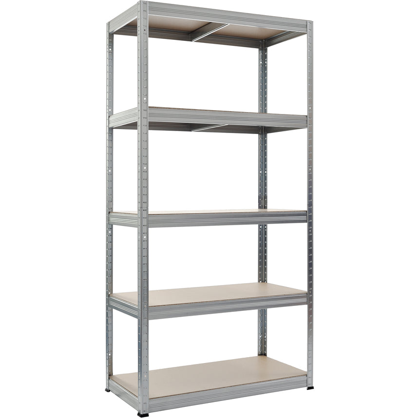 Raft metalic 5 polite MDF FUTUR 180X90X45 CM, 175kg/polita, galvanizat, fara suruburi