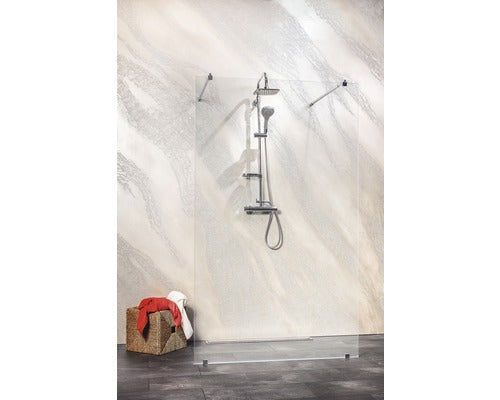 Paravan de dus walk-in Sanotechnik Freedom I BW, sticla securizata, Easyclean, 117x195 cm