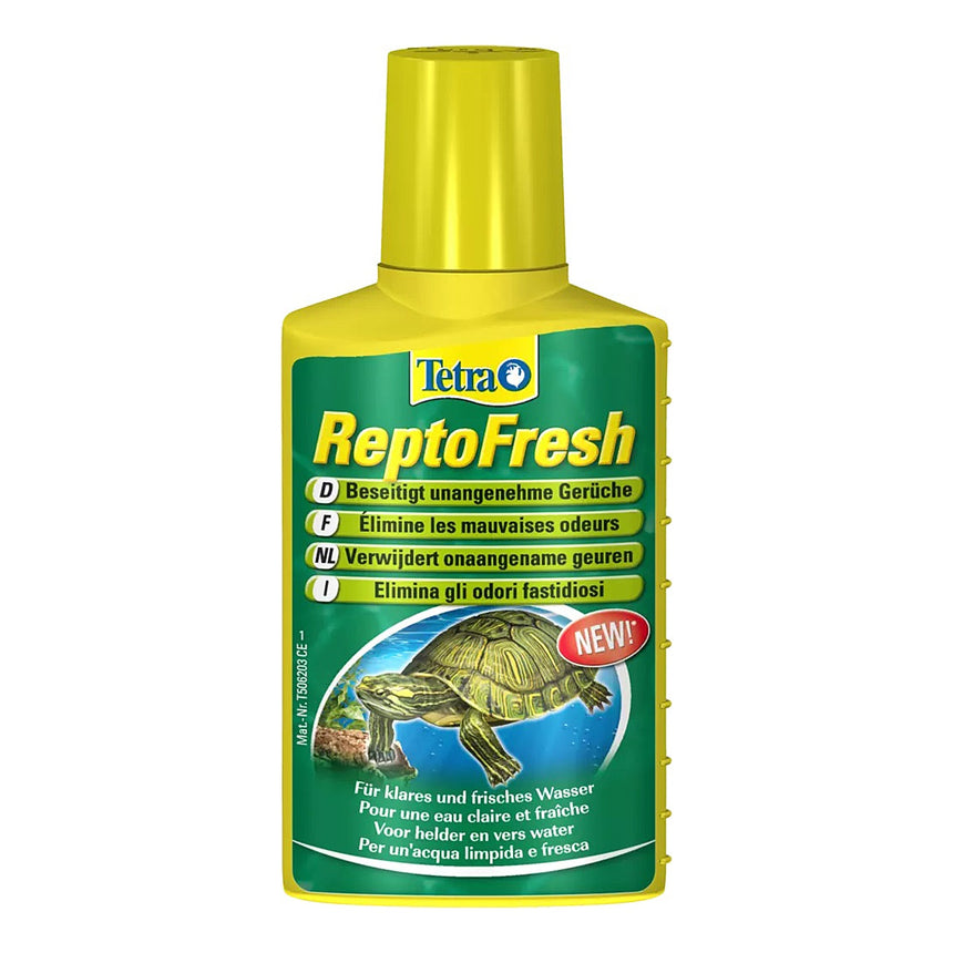 Tratament apa ReptoFresh, Tetra, Galben/Verde, 100 ml