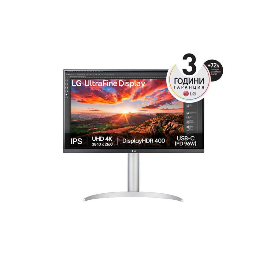 Monitor LG, 27", UHD, 4K, IPS, VESA DisplayHDR™ 400