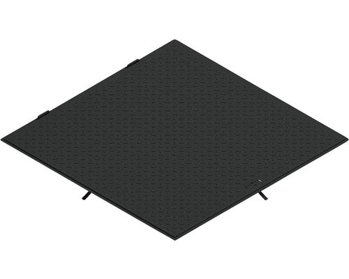 Capac Camin cu Rama VODALAND Metalic 30x30 cm Negru