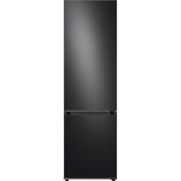 Combina frigorifica Samsung RB38A7B6AB1/EF, Bespoke, 387 l, No Frost, Clasa A, Twin & Metal Cooling, Cool Select+, Digital Inverter, Raft sticle, H 203 cm, Dark Inox