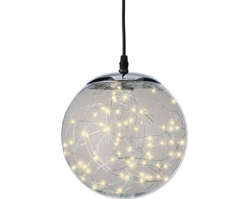 Glob Craciun Lumineo 300 Micro Led-uri Ø 40 Cm Transparent