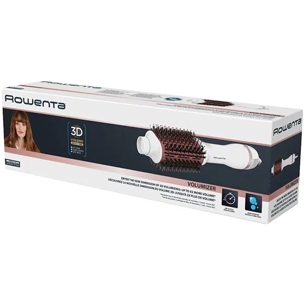 Perie cu Aer Cald ROWENTA CF6135F0, 1000W, 3 Viteze, Alb