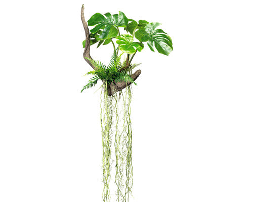 Planta Artificiala Splitphilodendron Cu Radacini H 160 Cm Verde