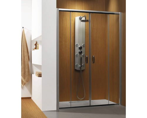 Usa Glisanta Pentru Nisa Radaway Premium Plus Dwd, 180x190 Cm, Sticla Securizata Maro, Profil Crom