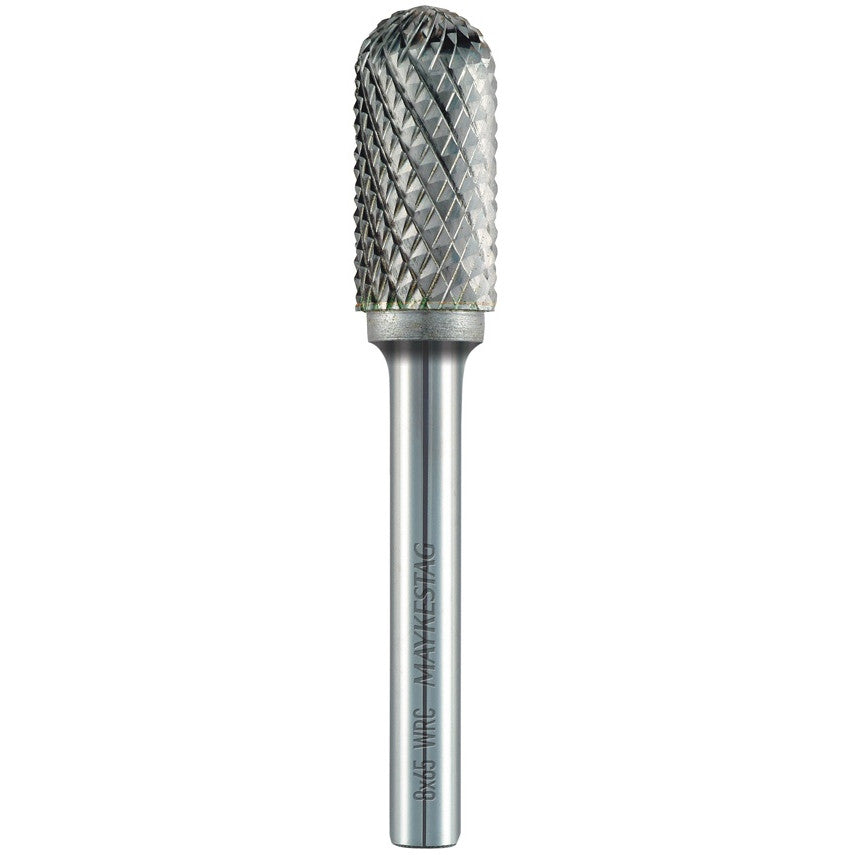 Freza cilindrica rotunjita pentru metal, WRC Alpen, 6mm, 50mm, dinti incrucisati