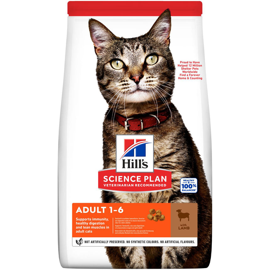 Hrana uscata pentru pisici Hill's SP adult lamb, cu miel, 3 kg
