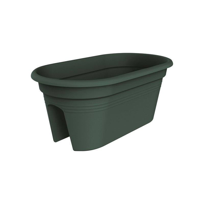 Jardiniera pentru balustrada Green Basics Flower Bridge 55 cm verde inchis