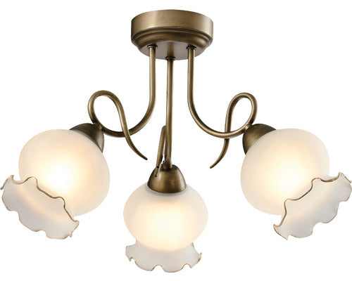 Plafoniera Columbine KL103010, 3xE27, bronz+alba, IP20, Klausen