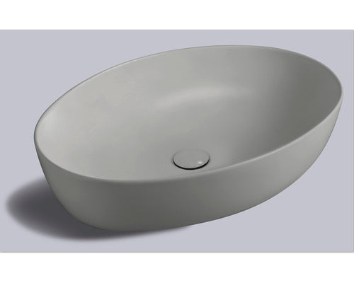 Lavoar pe Blat, Jungborn Kalen, 62,5 x 42 cm, cu Dop Ceramic, Gri Mat