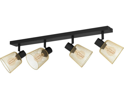 EGLO, 900695, COSLADA, spot lampa, E27, 4X40W, IP20, negru, cupru