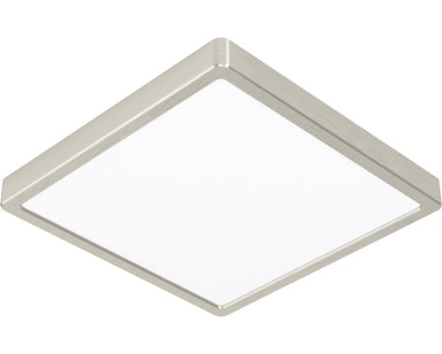 Panou Cu Led Integrat Fueva5 20w 2300 Lumeni 28, 5x28, 5 Cm, Montaj Aplicat, Lumina Calda, Alb/nichel Mat