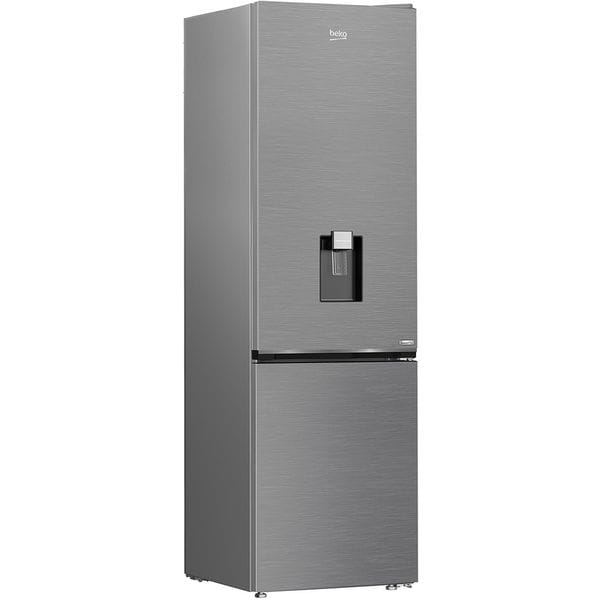 Combina frigorifica Beko B3RCNA404HDXB, 355 l, No Frost, Clasa E, HarvestFresh, Dispenser apa, AeroFlow, H 203.5 cm, Argintiu