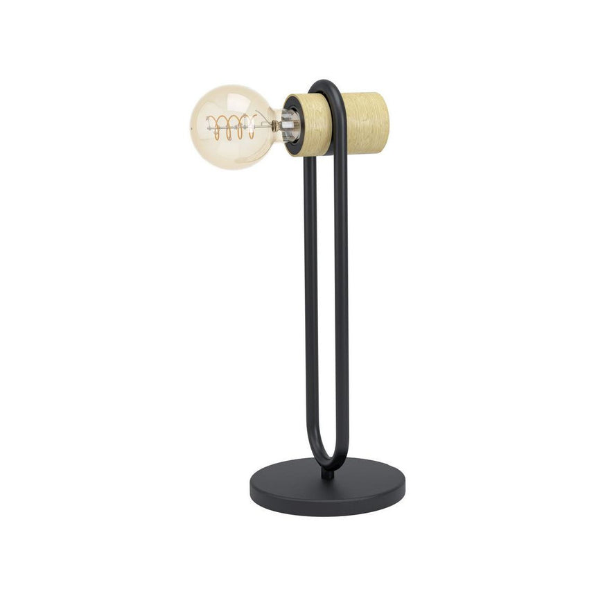 Lampa de masa, Eglo, E27/28W/230V, Bej/Negru