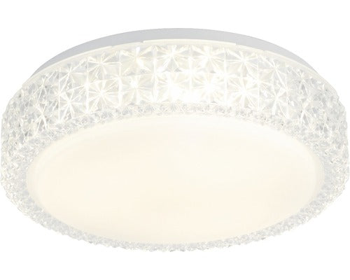 Plafoniera Cu Led Integrat Safir 15w 1500 Lumeni, Forma Rotunda, Plastic Alb/transparent