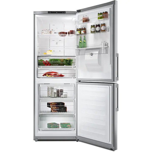 Combina frigorifica Whirlpool WB70I931XAQUA, 439l, Total No Frost, 6th Sense, Active 0, Dozator de apa, Clasa F, H 195.5 cm, Inox anti-amprenta