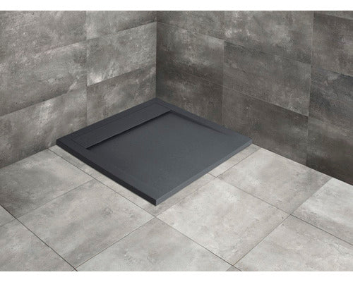 Cadita de Dus Patrata Radaway Teos F, 90x90x4 cm, Antracit