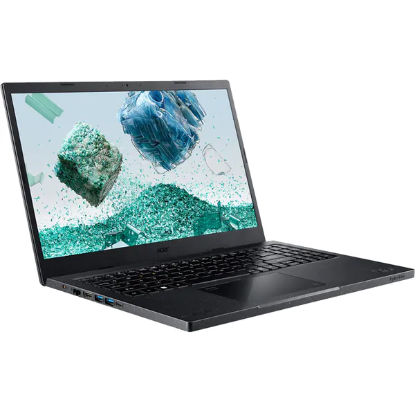 Laptop ACER Aspire Vero AV15-52-569L, Intel Core i5-1235U pana la 4.4GHz, 15.6" Full HD, 8GB, SSD 512GB, Intel Iris Xe, Windows 11 Home, Negru