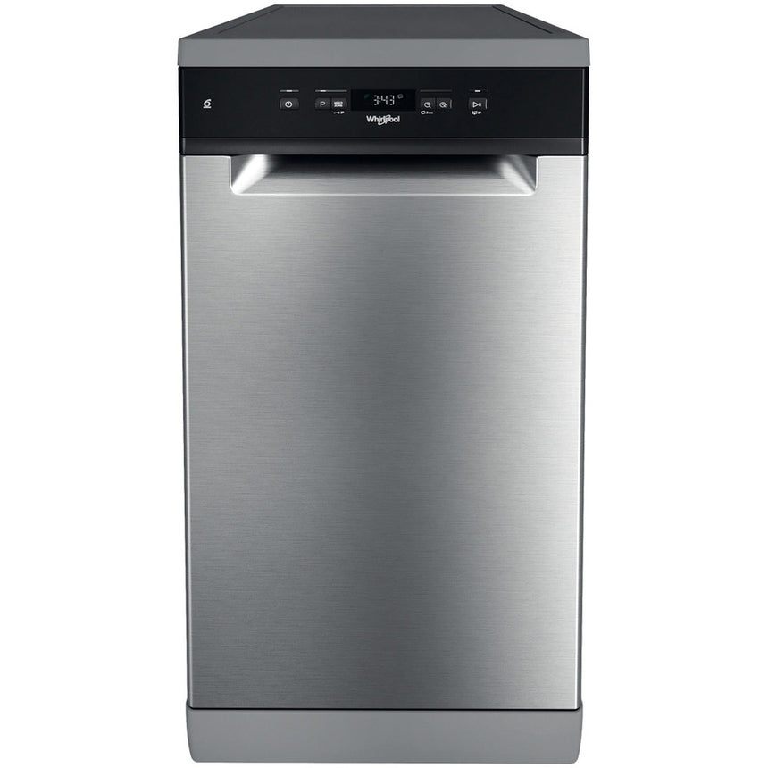 Masina de spalat vase Whirlpool WSFC 3M27 X, 10 seturi, 6 programe, Clasa E, 45 cm, Inox