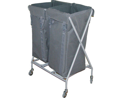 Carucior hotelier pliabil pentru colectare lenjerie murdara 2x100 l