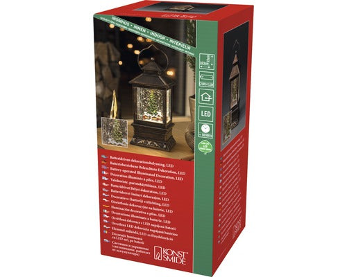 Felinar Cu Targ Cu Led Konstsmide Cu Baterii De Craciun H 22 Cm Alb Cald