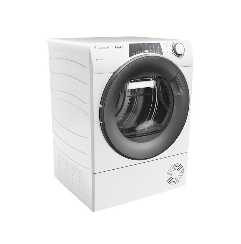 Uscator de rufe, Candy, H9A2TRE-S, 9kg, 15+1 programe, WiFi, Alb