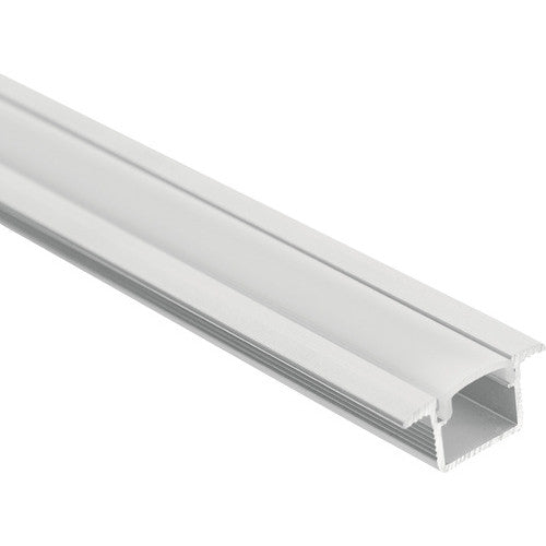 Profil LED incastrat, 1LED002, aluminiu, anodizat, 100cm
