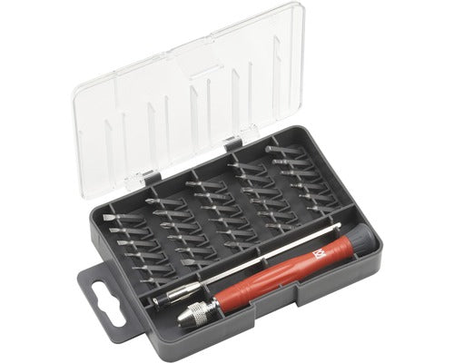 Set Biti Mecanica Fina Meister, 32 Piese, Include Surubelnita Si Prelungitor