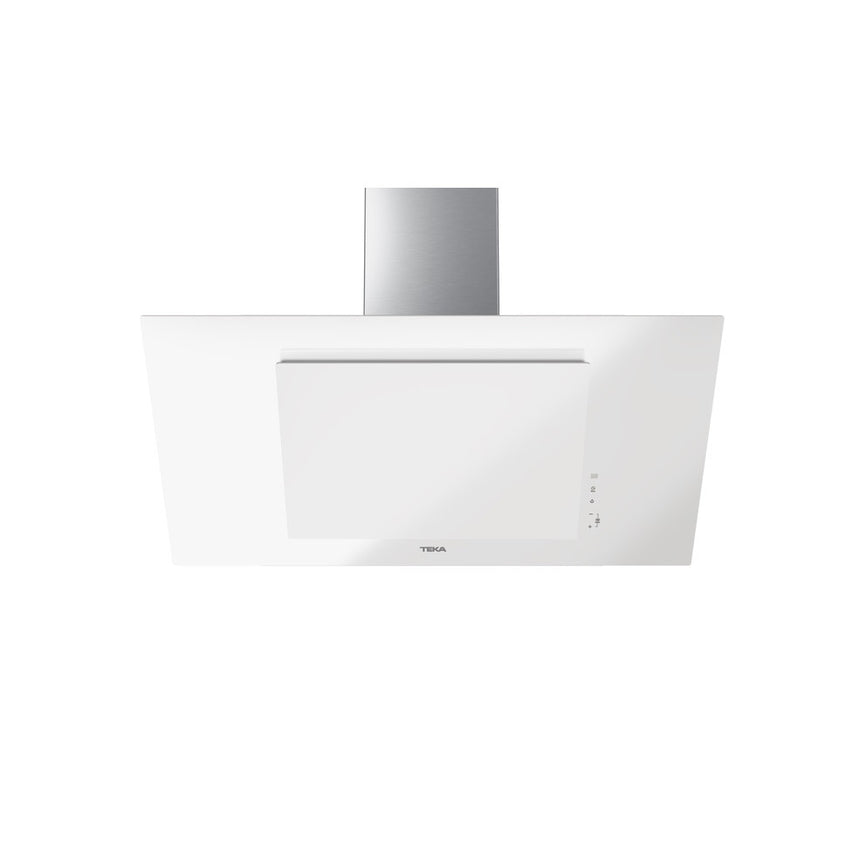 Hota decorativa Teka DVT 98660 TBS W, 90 cm, Functie Aer Proaspat, sticla, A+