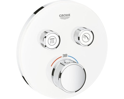 Unitate comanda Grohe SmartControl, termostat, 2 iesiri, necesita valva, alb, 29151LS0