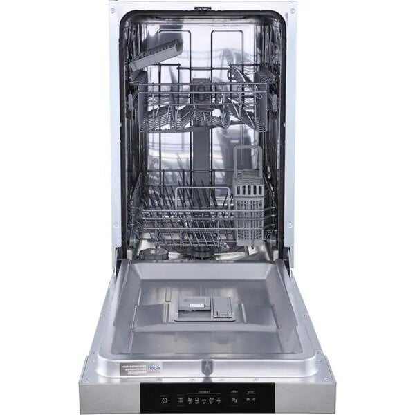 Masina de spalat vase incorporabila Gorenje GI520E15X, panou de control, 9 locuri, 45 cm, 5 programe, clasa energetica E, otel inoxidabil