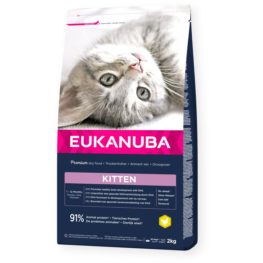 Hrana uscata pentru pisici EUKANUBA CAT KITTEN cu Pui 2 kg