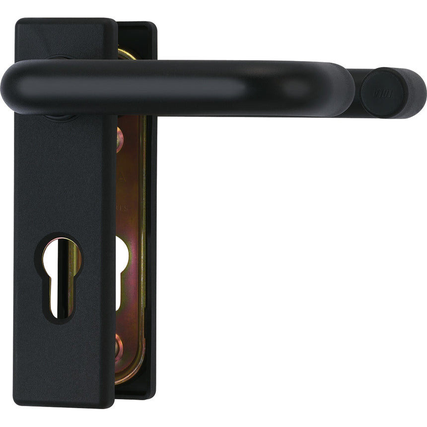 Maner usa antifoc ABUS KFG, cu sild pentru cilindru, maner-maner, 72 mm