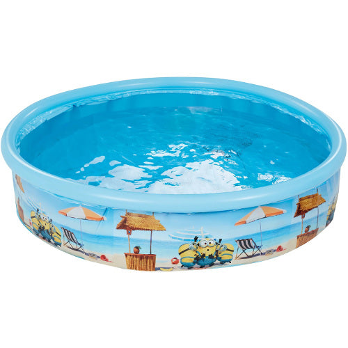 Piscina Happy People cu Perete Rigid si Imprimeu Minions 155 x 30 cm