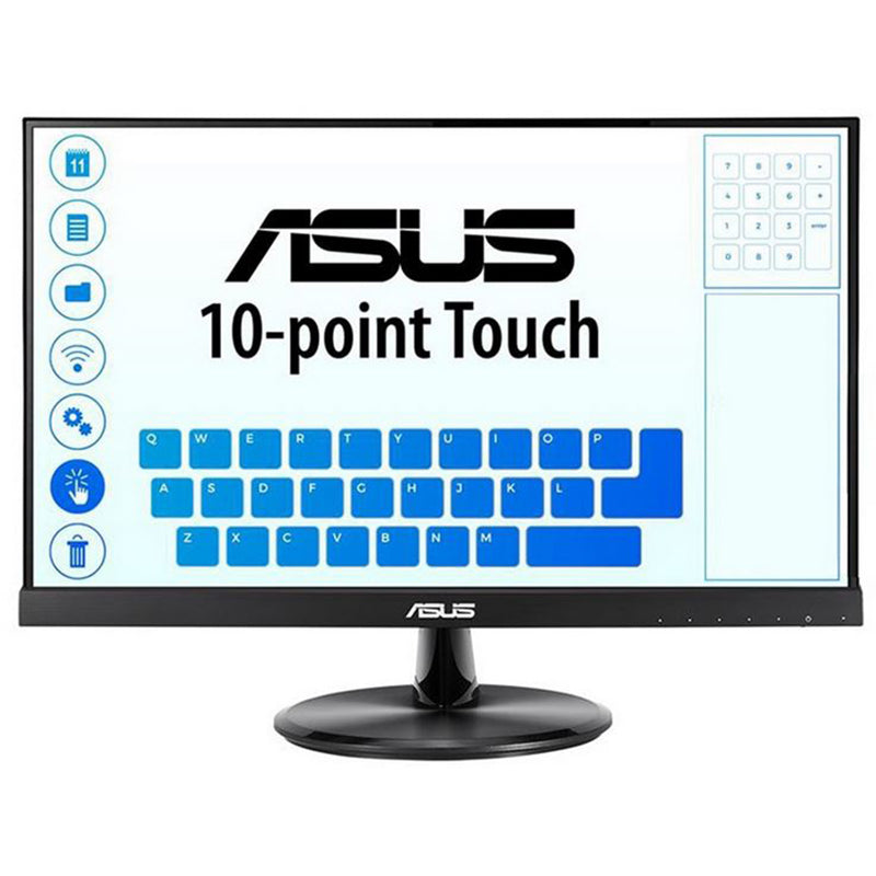 Monitor LED IPS ASUS 21.5", 10-point Touch Monitor, HDMI, Flicker free, Low Blue Light, TUV certified, Negru, VT229H