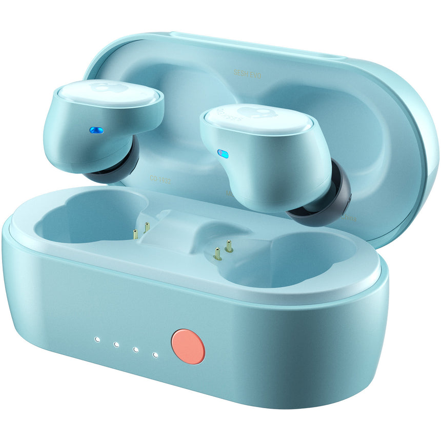 Casti Audio In Ear Skullcandy Sesh Evo, True Wireless, Bluetooth, Microfon, Autonomie 5 ore, Bleached Blue