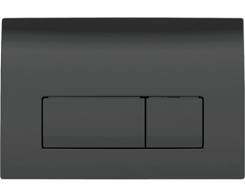 Clapeta de actionare rezervor WC incastrat Geberit Delta50 115.119.DW.1, pentru spalare cu doua volume de apa, negru
