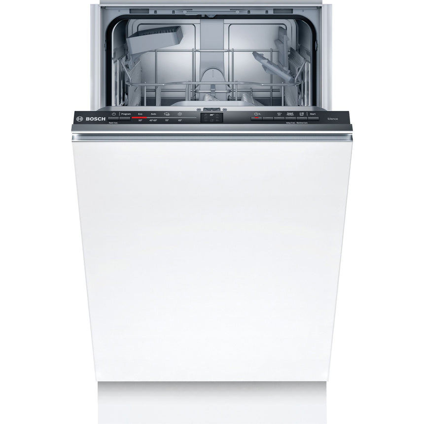 Masina de spalat vase incorporabila Bosch SRV2IKX10E, 9 seturi, 4 programe, Clasa F, ExtraDry, InfoLight, AquaStop, ActiveWater, 45 cm