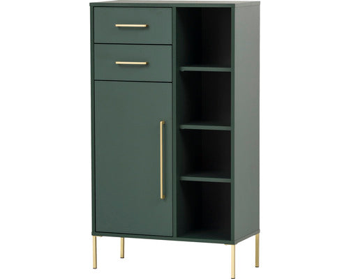 Dulap Baie Asezat Kent, 1 Usa 2 Sertare, Pal, 67,1x117,4 Cm, Verde