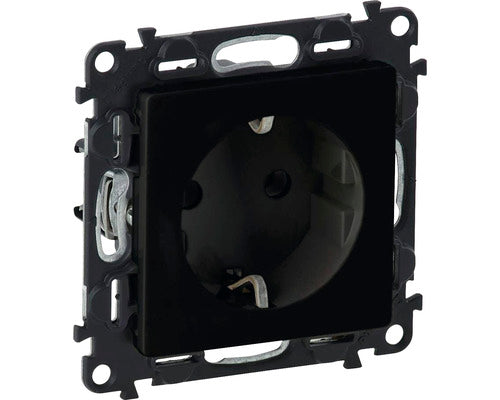 Priza Simpla Cu Impamantare Legrand Valena Life, Negru Mat