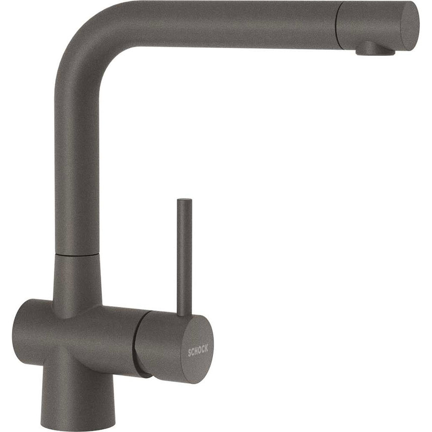 Baterie granit Schock Laios Silverstone Cristadur, finisaj granit, rotatie tija la 360 grade