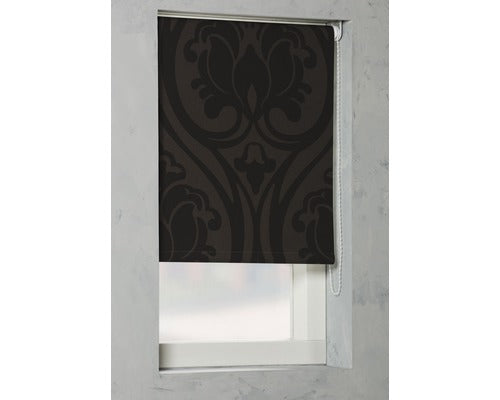 Rulou Opac Soluna D4 Imprimeu Ornamental Maro 180x190 Cm