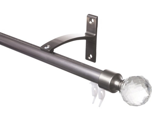 Galerie Simpla Aluminiu, Prindere De Perete, Ø 20 Mm Inox 100 Cm - Bila Cristal