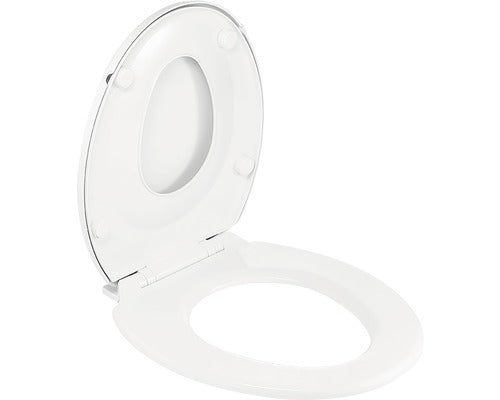 Capac WC Wirquin Family, cu adaptor pentru copii, alb, inchidere lenta, 385 * 440 mm