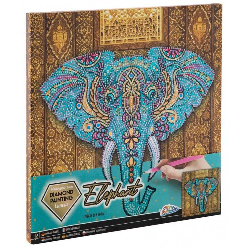 Set de Artizanat Grafix, Elefant, Diamond Painting, 30x30cm